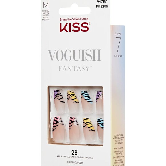 KISS Voguish Fantasy Medium Length Nails - Holiday - Picture 1 of 4
